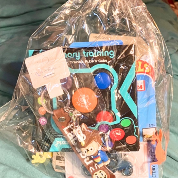 MEMORY LEARNING-LABUBU KEY RING, HOT WHEELS, 2 JUMP FROGS,SLAP BRACELETS&MORE - Picture 5 of 6